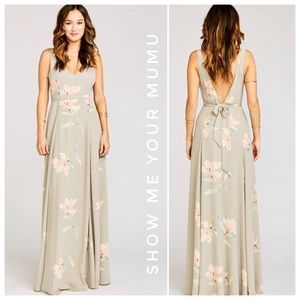 SHOW ME YOUR MUMU NWT jenn maxi dress tropical